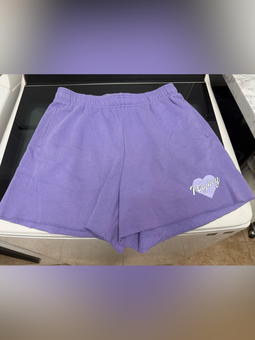 Playboy X Pacsun pull-on sweatshorts L